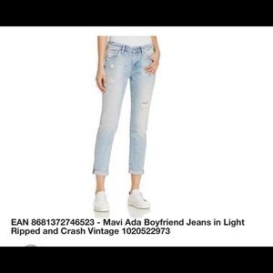 NWT Marie Jeans Co. Mavi Ada Boyfriend Jeans